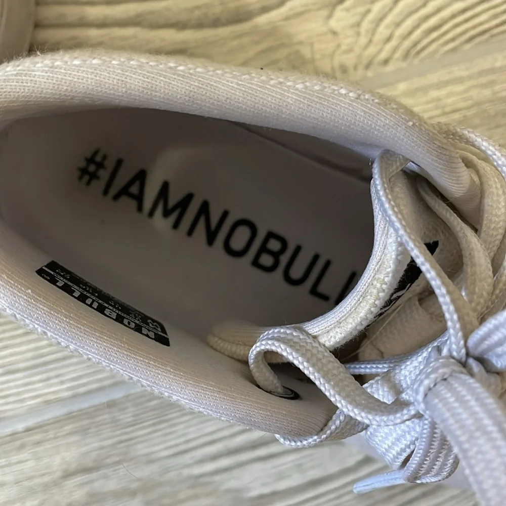 NOBULL White High Top Canvas Trainers